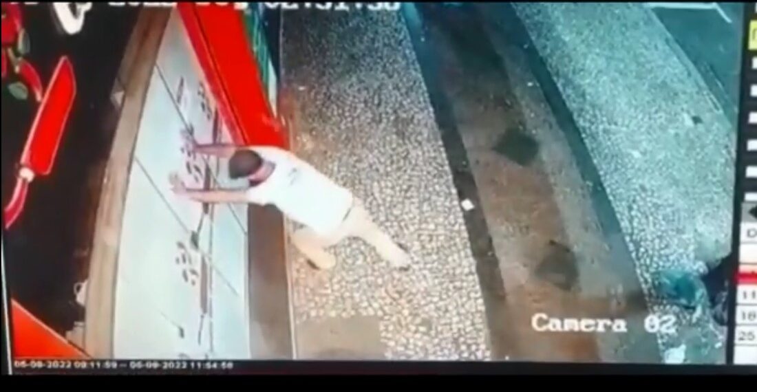 Suspeito que furtou loja tentou invadir restaurante na mesma madrugada em Poços