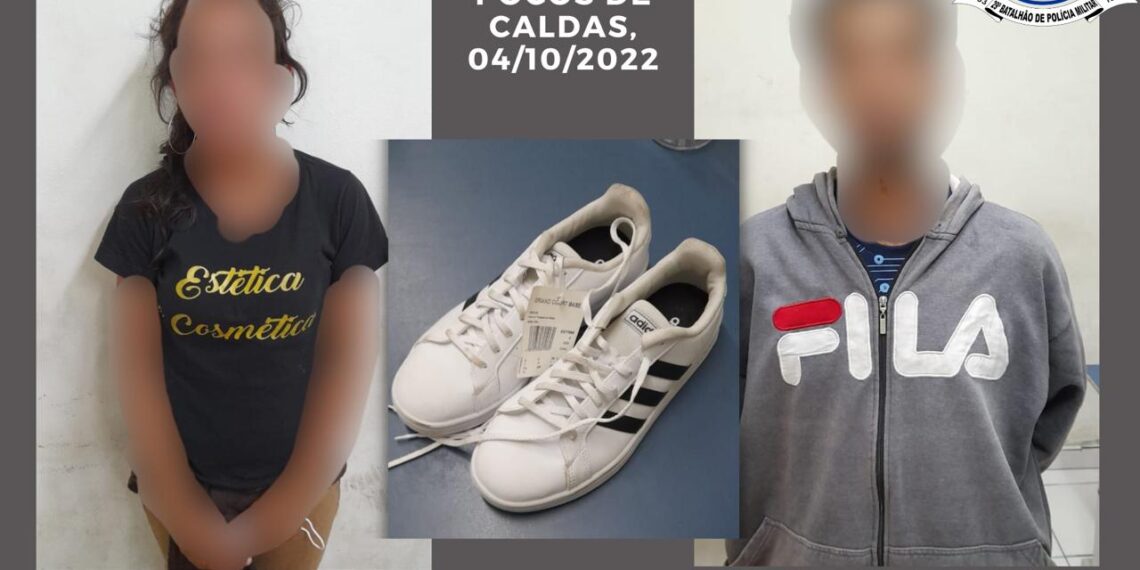Casal é preso após furtar loja nesta madrugada em Poços