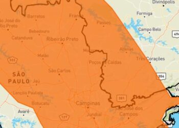 Tempestade está prevista para Poços de Caldas nesta quinta