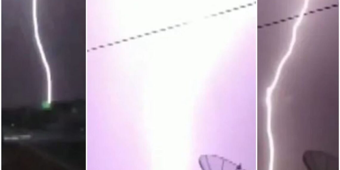 Morador de São João da Boa Vista registra queda de vários raios