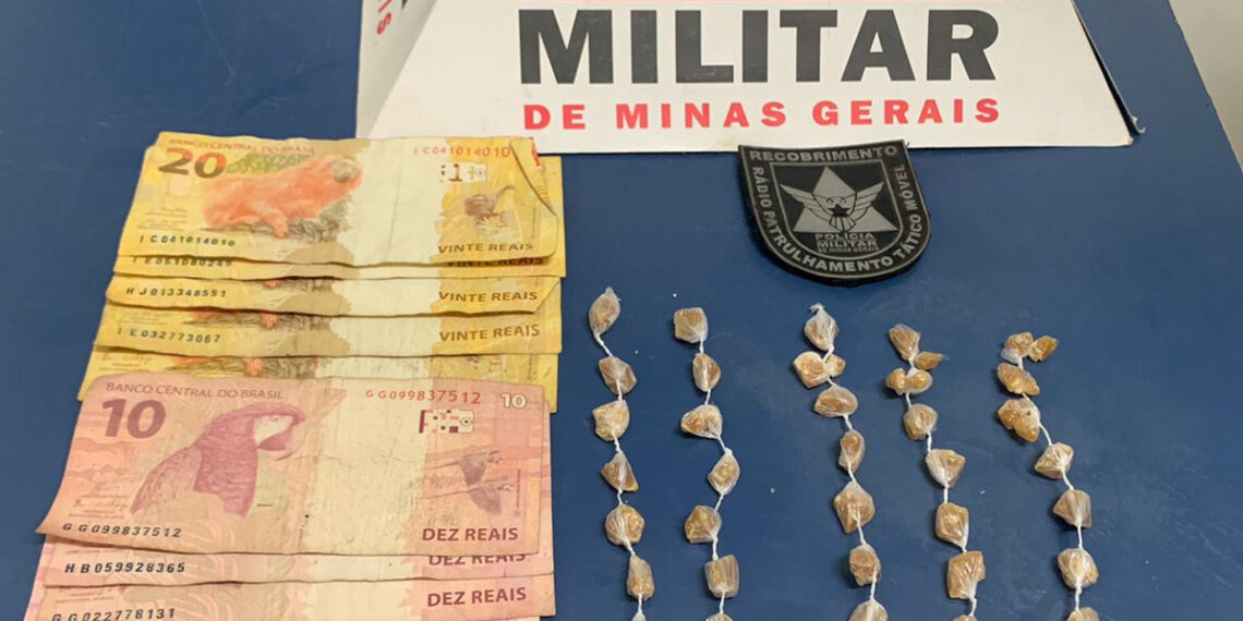 PM prende suspeito por tráfico de drogas no Bairro São João em Poços de Caldas