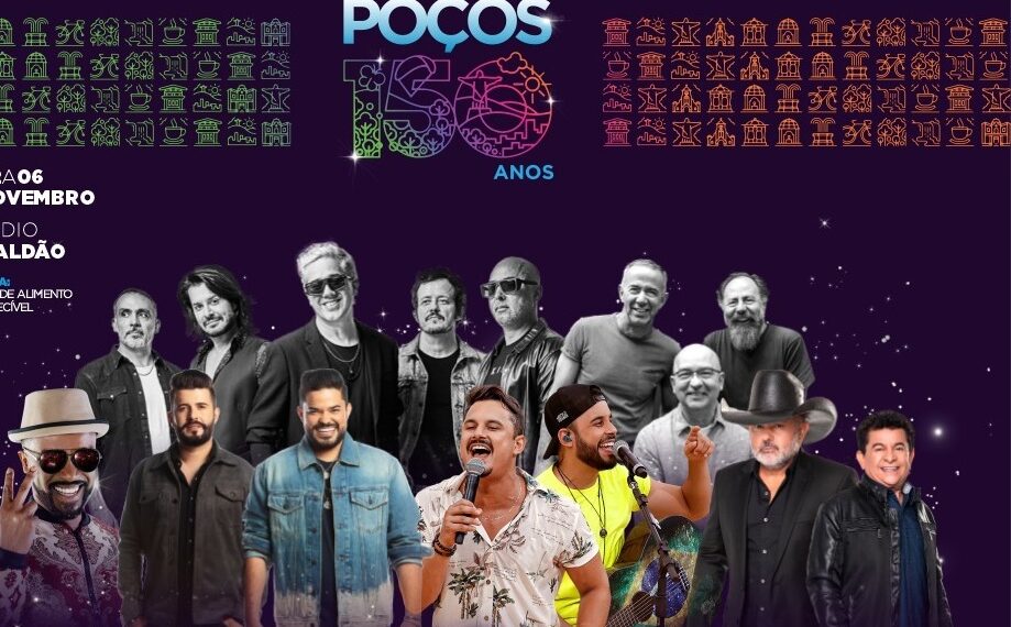 Confira os locais para a troca de ingressos de shows do aniversário de Poços