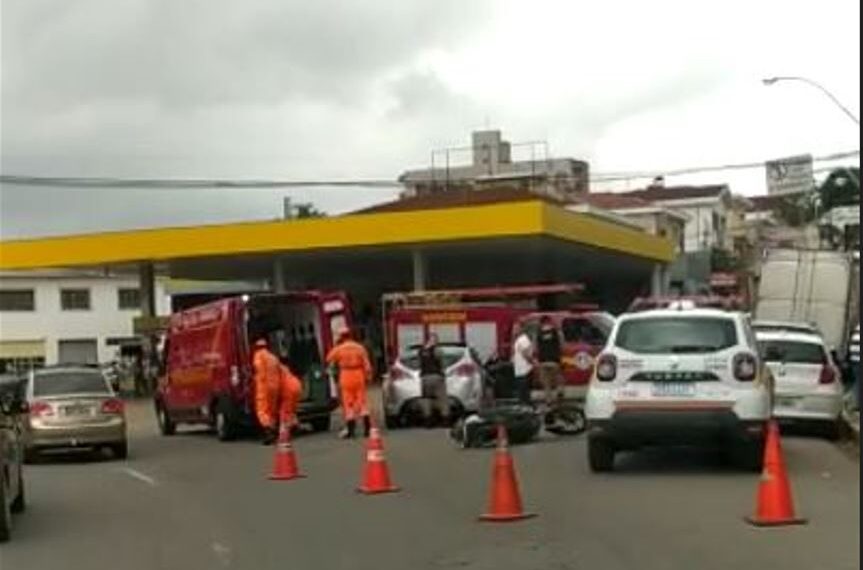 Acidente deixa motociclista ferido em Poços de Caldas