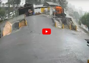 Vídeos mostram telhados sendo arrancados durante forte chuva em Poços de Caldas