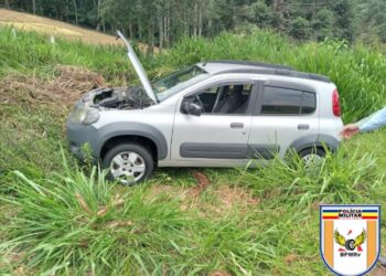 Policial Militar e família sofrem acidente em Poços