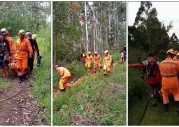 Jovem fica ferido após acidente entre motos de trilha em Poços de Caldas