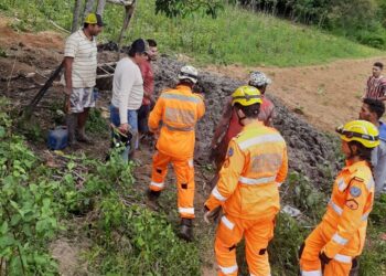 Indígena fica parcialmente soterrado durante escavação de poço em Caldas
