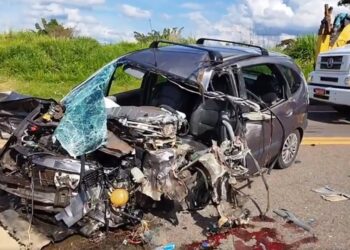 Motorista fica gravemente ferido após acidente
