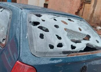 Fotos: chuva de granizo causa estragos em várias cidades do Sul de Minas