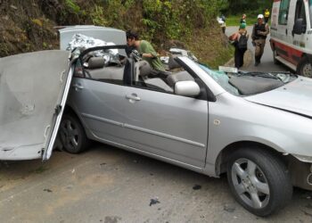 Casal fica ferido em acidente em Poços de Caldas 