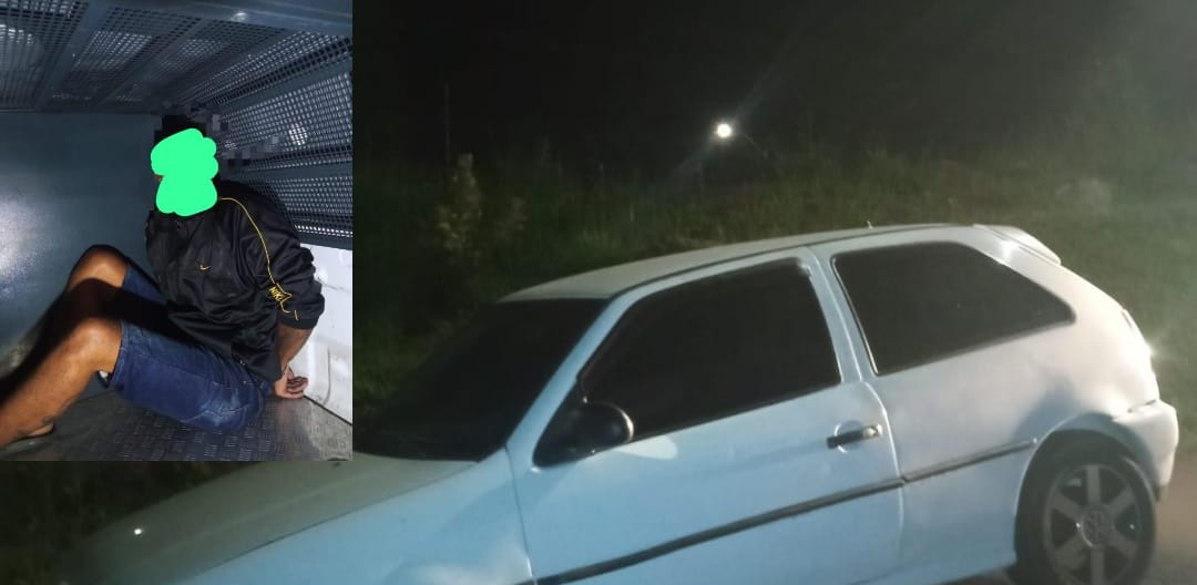 Homem é preso após furtar carro em Poços de Caldas