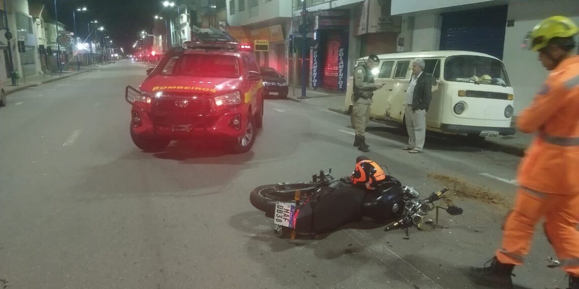 Acidente deixa motociclista ferido em Poços de Caldas
