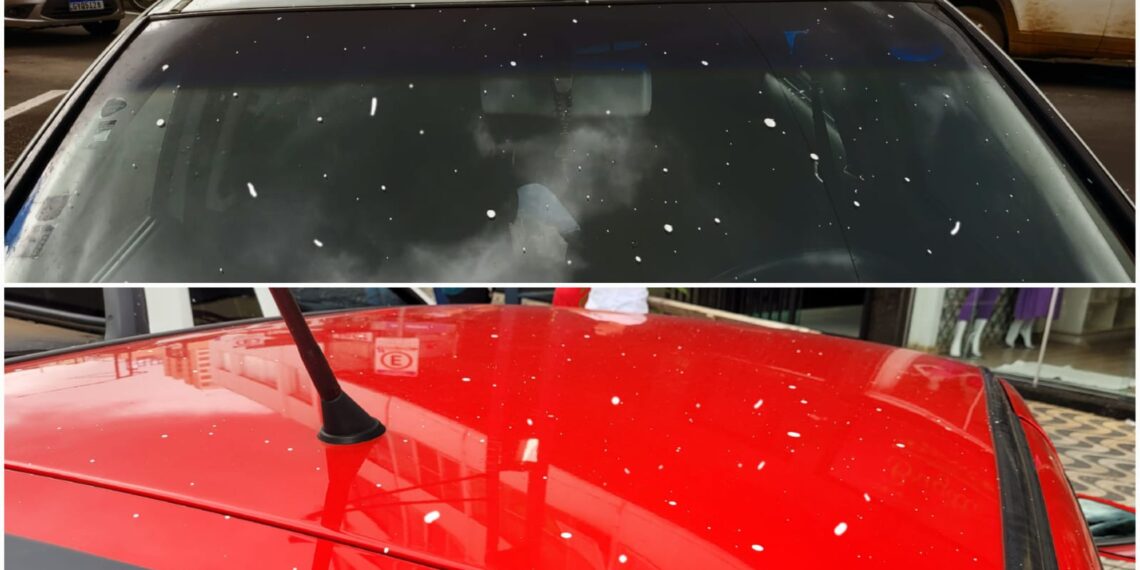 Polícia Militar é acionada após carros serem atingidos por respingos de tinta em Poços de Caldas