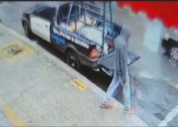 Vídeo: homem é flagrado praticando furto em Poços de Caldas