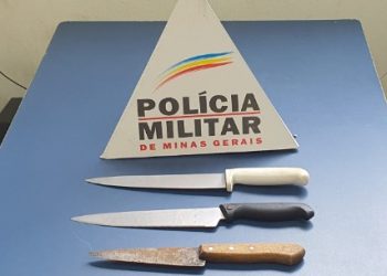 Homem é preso após ser flagrado portando três facas em Poços de Caldas