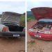 Carros furtados são encontrados sem peças