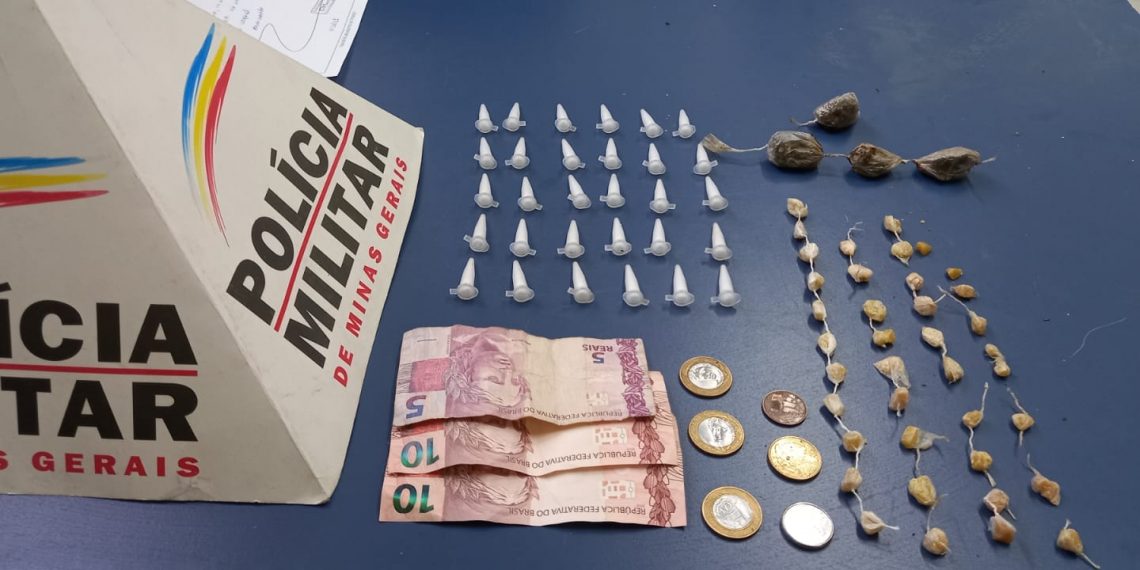 Jovem é preso por tráfico de drogas na zona leste de Poços de Caldas