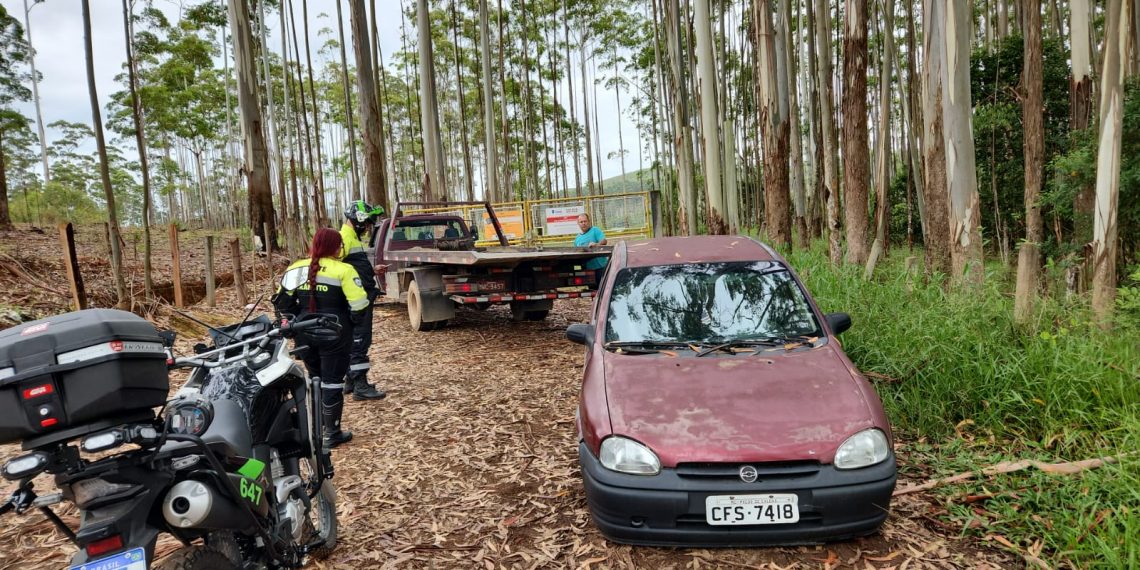 Demutran localiza veículo furtado nas imediações da Represa do Cipó em Poços de Caldas