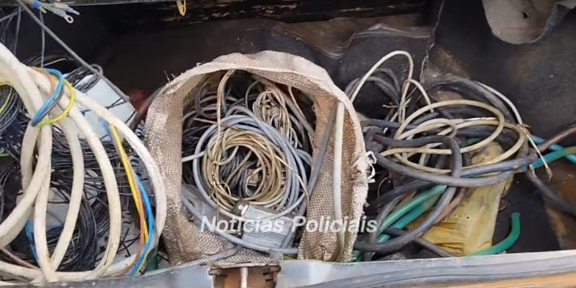 Guarda Municipal de Vargem Grande do Sul recupera 100 kg de fios de cobre que haviam sido furtados