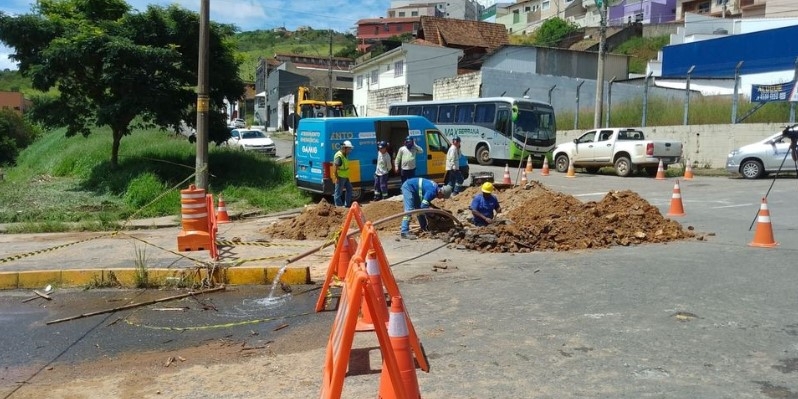Chuvas intensas provocam danos em redes de água em Poços de Caldas