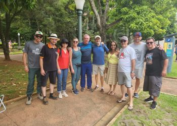 Sandra Annenberg e Ernesto Paglia visitam Poços de Caldas durante fim de semana