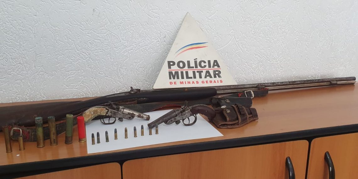 Homem é preso e três armas são apreendidas na zona rural de Poços de Caldas