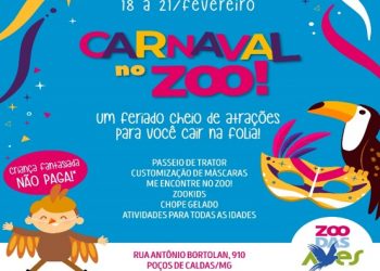 Zoo das Aves prepara programação especial de Carnaval para toda a família