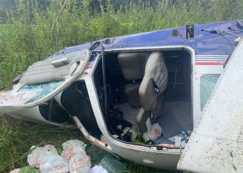 Aeronave com poços-caldenses cai em Caconde