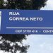 Placas de identificação de ruas são instaladas em Poços