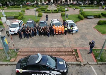 Forças de segurança de Poços realizam ação educativa de prevenção à violência doméstica