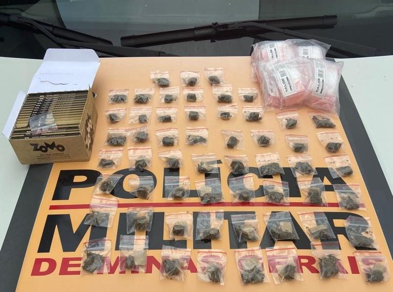 Motorista é preso e droga apreendida em fiscalização da PM Rodoviária