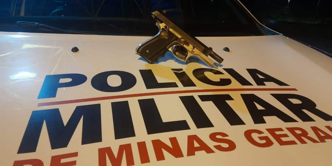 Arma de fogo é apreendida pela PM em festa em Poços Caldas