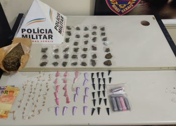 Adolescente e drogas são apreendidos em operação da PM em Poços
