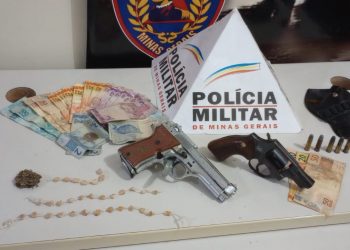Adolescentes são apreendidos com armas e drogas em Poços
