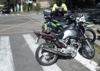 Moto utilizada para diversas infrações de trânsito é apreendida em Poços de Caldas