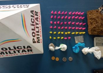 PM de Poços de Caldas apreende veículo e adolescente com grande quantidade de drogas