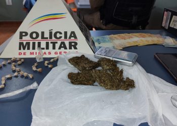 PM apreende drogas e infratores em operação contra o tráfico de drogas em Poços de Caldas