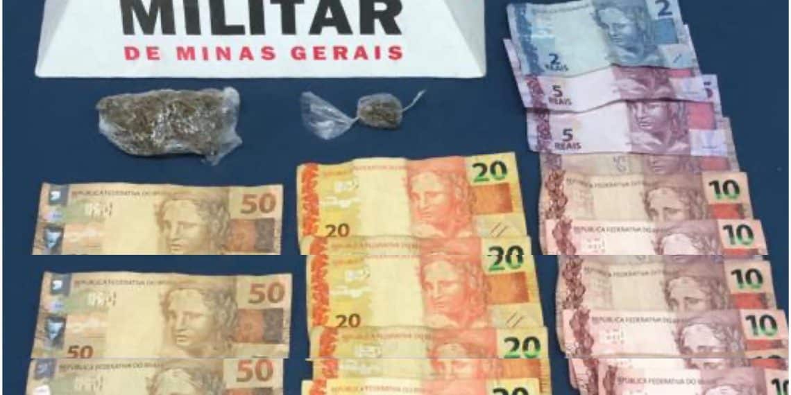 Casal é preso com drogas e dinheiro na Praça dos Macacos, em Poços de Caldas