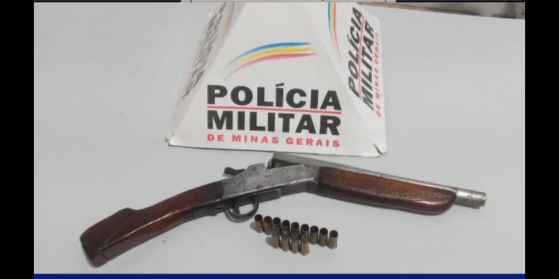 PM apreende arma de homem que ameaçou matar ex-companheira e beber sangue dela