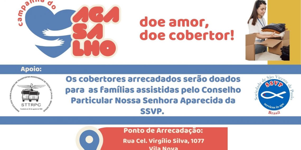 Sindicato dos Trabalhadores em Transportes de Poços e Sociedade São Vicente de Paulo realizam Campanha do Agasalho