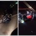 Grave acidente entre carro conversível e moto deixa casal ferido em Divinolândia