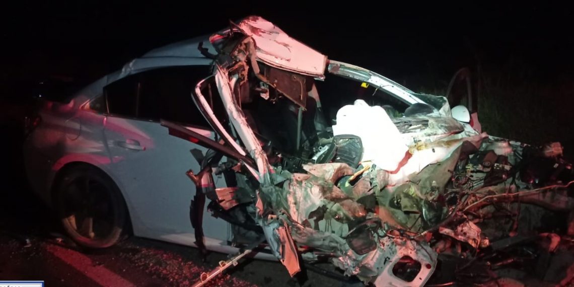 Acidente entre carro e caminhão deixa uma pessoa ferida em Campestre