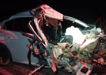 Acidente entre carro e caminhão deixa uma pessoa ferida em Campestre