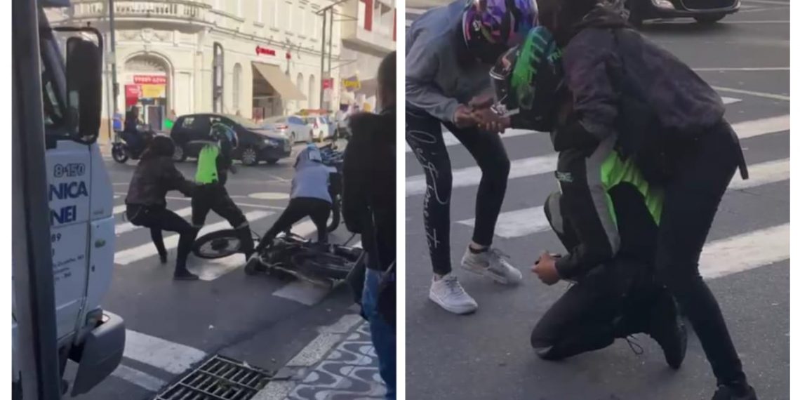 Vídeo: mulher é presa após agredir agente de trânsito em Poços de Caldas