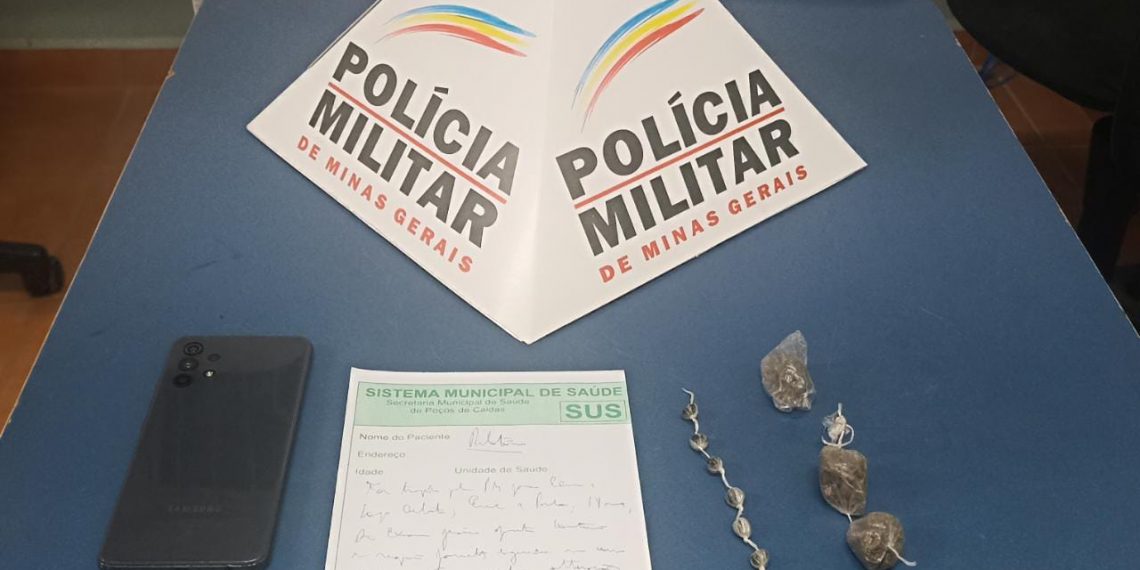 Polícia Militar de Poços de Caldas prende traficante e apreende maconha e haxixe