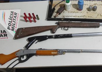 Armas são apreendidas pela Polícia Militar em Campestre
