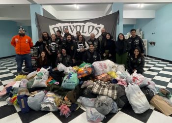 Motoclube de Poços arrecada 1127 itens em campanha de agasalho