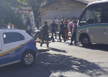 Idosa é atropelada por micro-ônibus na região Leste de Poços de Caldas