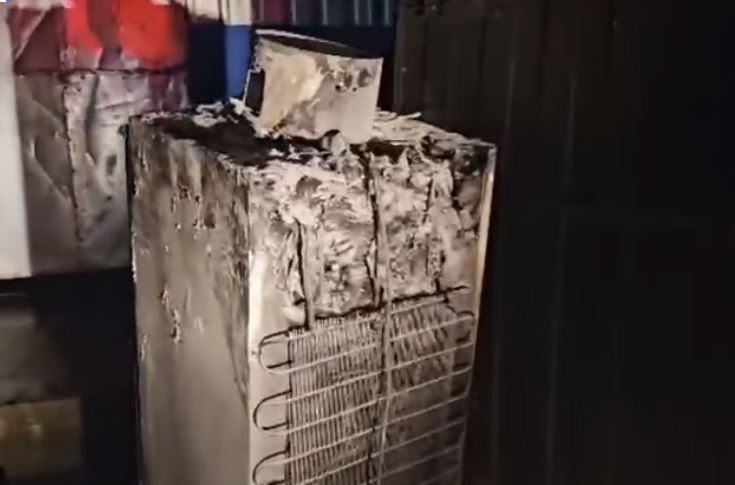 Princípio de incêndio causa danos em container em Santa Rita de Caldas