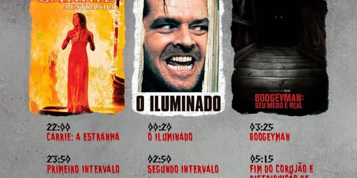 Corujão Rei do Terror Cine Marquise Ultravisão: feriadão prolongado tem sessão especial na madrugada de sexta para sábado